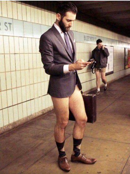 guy with no pants