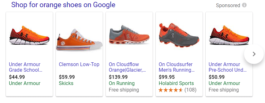 Google Shopping Ads Example 1
