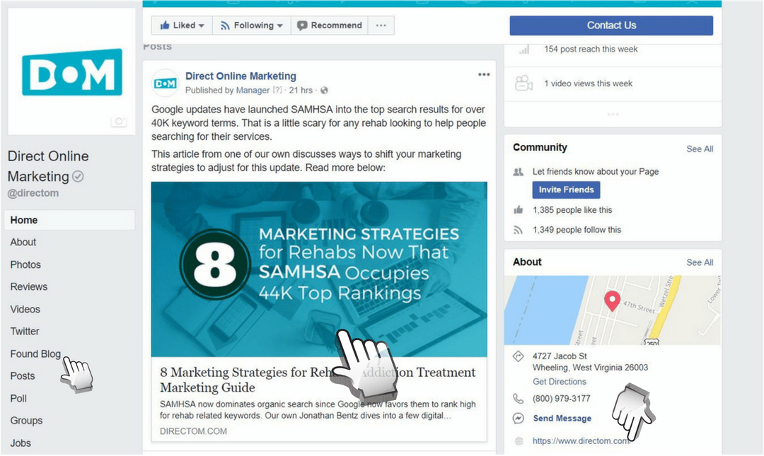 Facebook Link Share SEO benefit