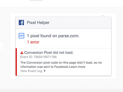 our favorite chrome extensions for PPC - facebook pixel helper