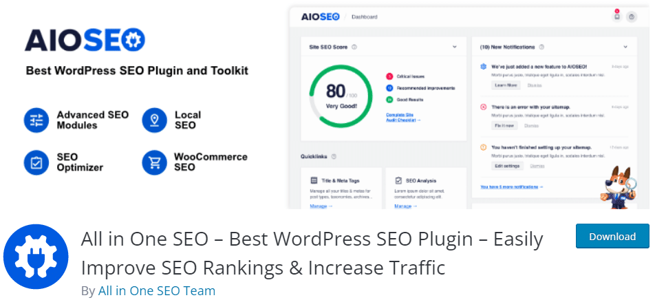 AIOSEO Best WordPress Plugins for SEO