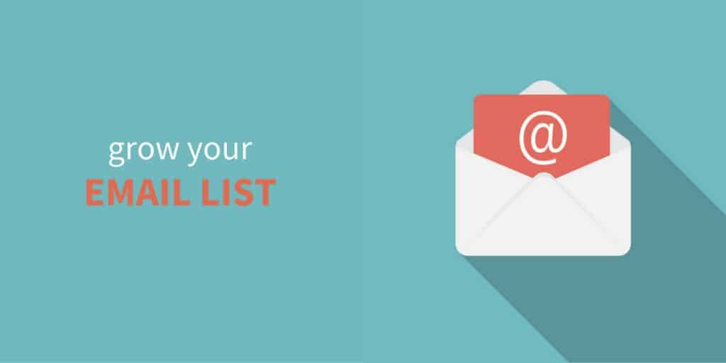 Use your website to grow your email list.