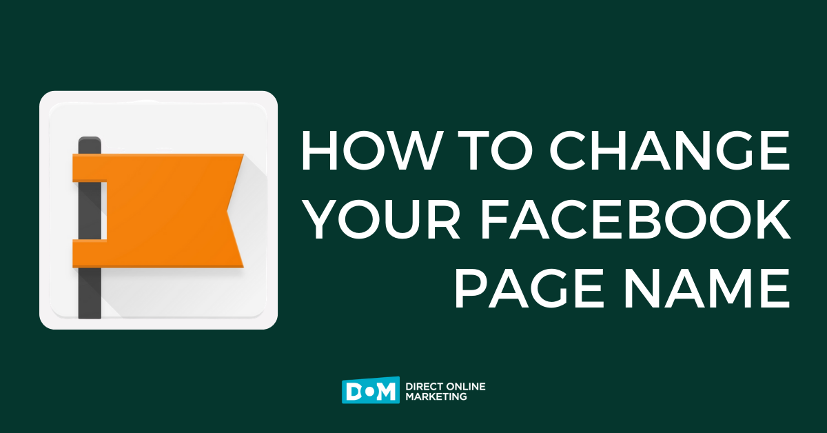 how to change your Facebook page name