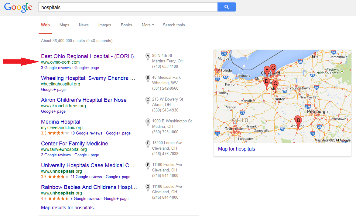 Desktop hospital google search