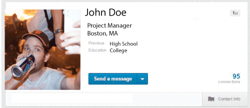 John hasn't learned the difference between LinkedIn and Snapchat. You're a disappointment, John.