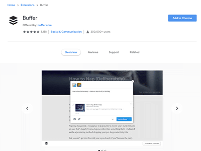 buffer - one of the best seo chrome extensions