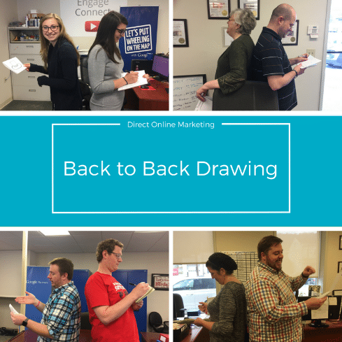 Back To Back Drawing team building