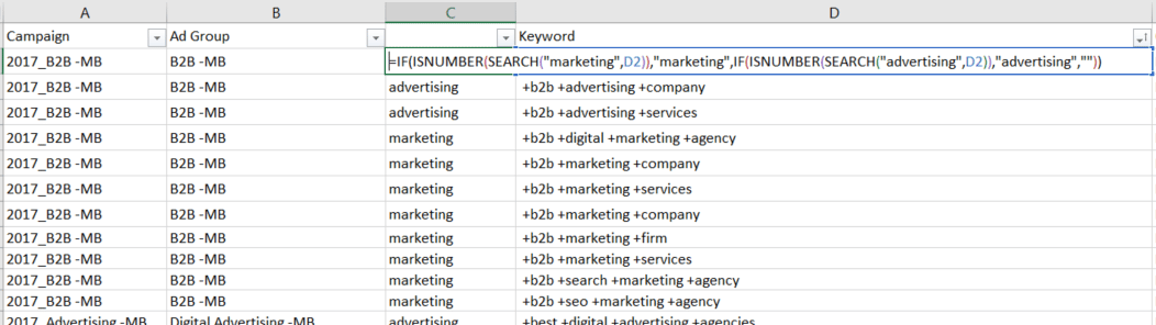 Excel for marketers 1