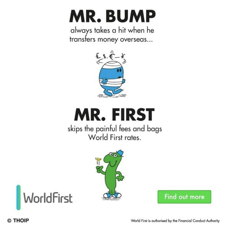 A Gmail Ad for WorldFirst