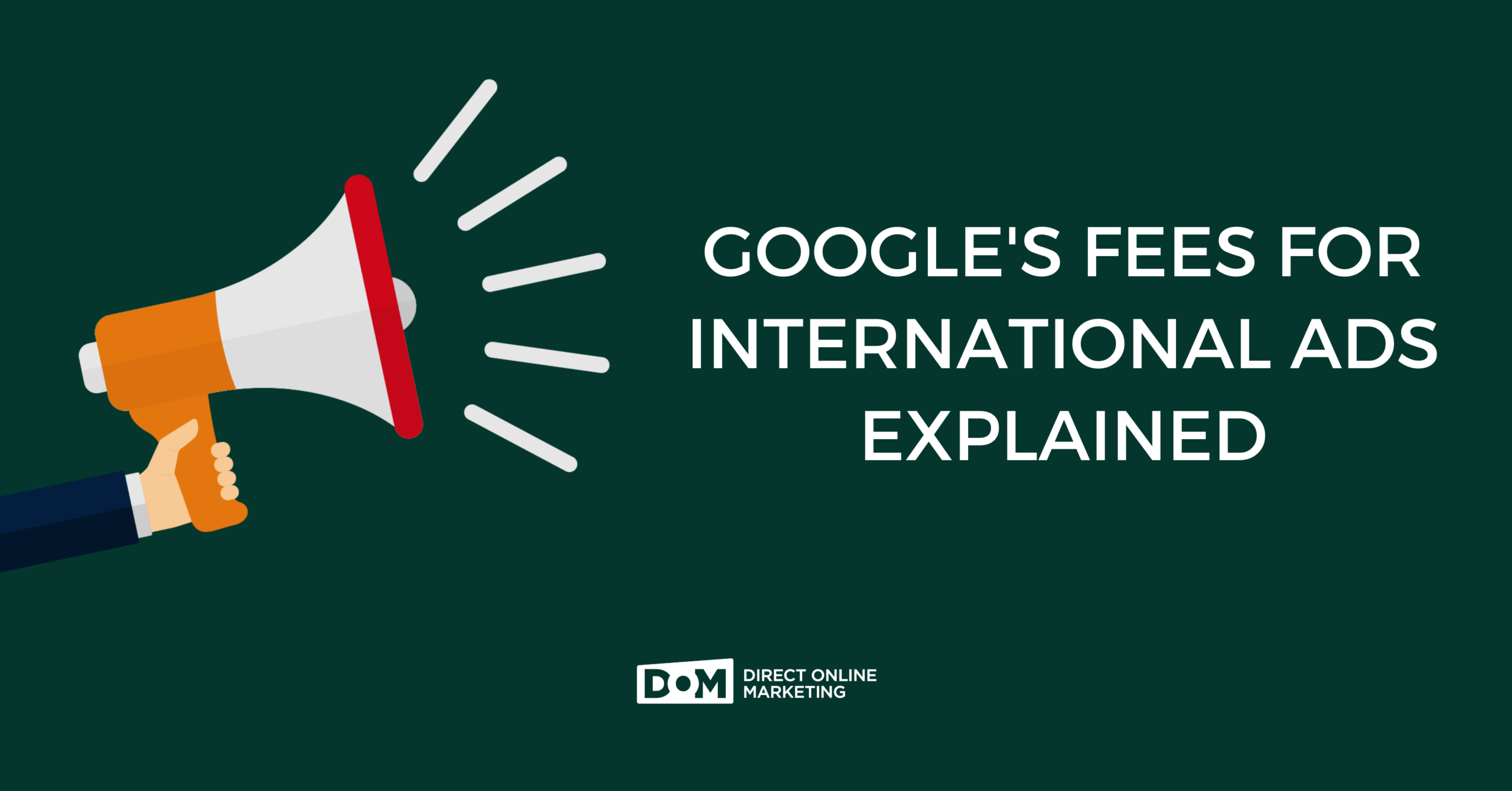google's fees for international ads