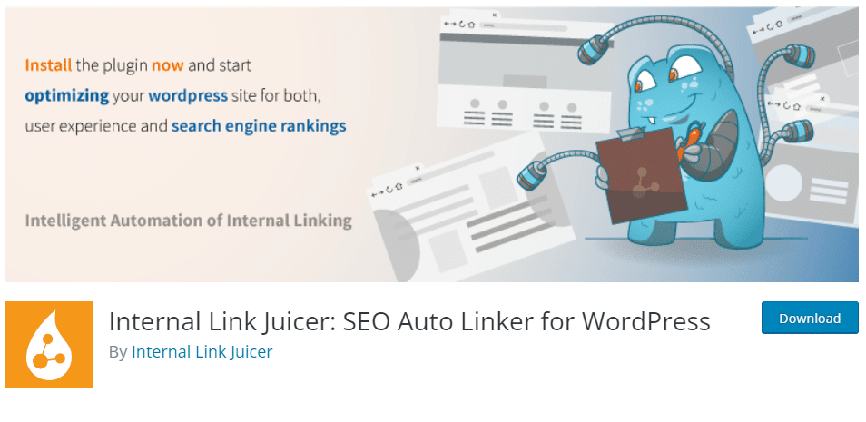 Internal Link Juicer wordpress plugin for internal links