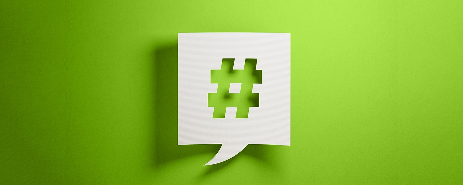When to Use LinkedIn Hashtags | LinkedIn Hashtags for Business | Cutout of Hashtag Symbol