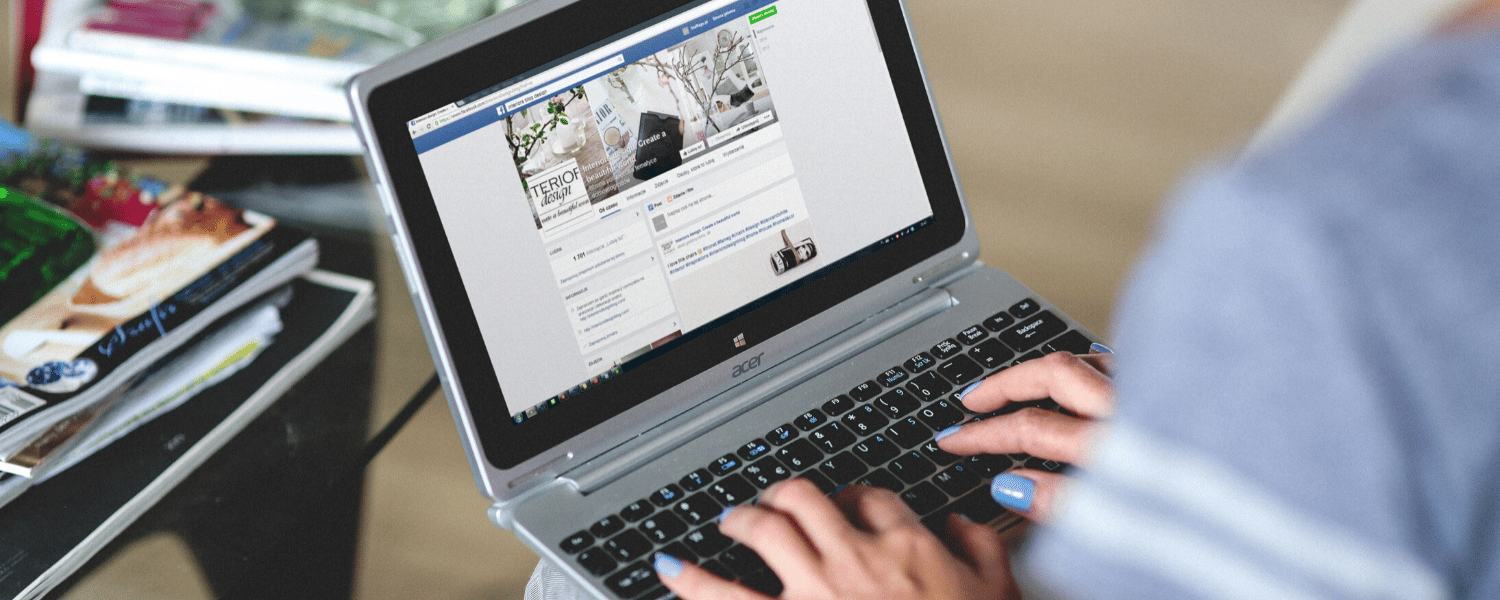 Marketing on Facebook | Ad Agency for Facebook Marketing | Facebook on Laptop