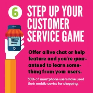 Mobile apps improve customer service