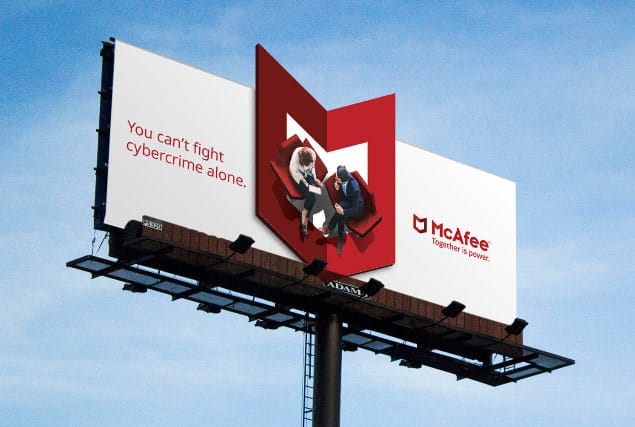 McAfee's successful rebranding example from rebrand 100