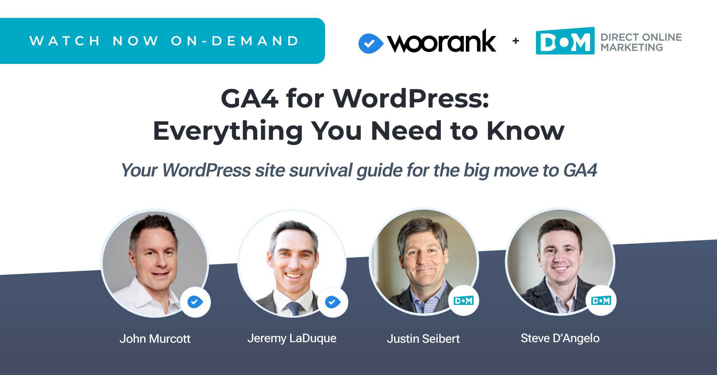 GA4 WordPress Analytics | GA4 for WordPress | Webinar Graphic