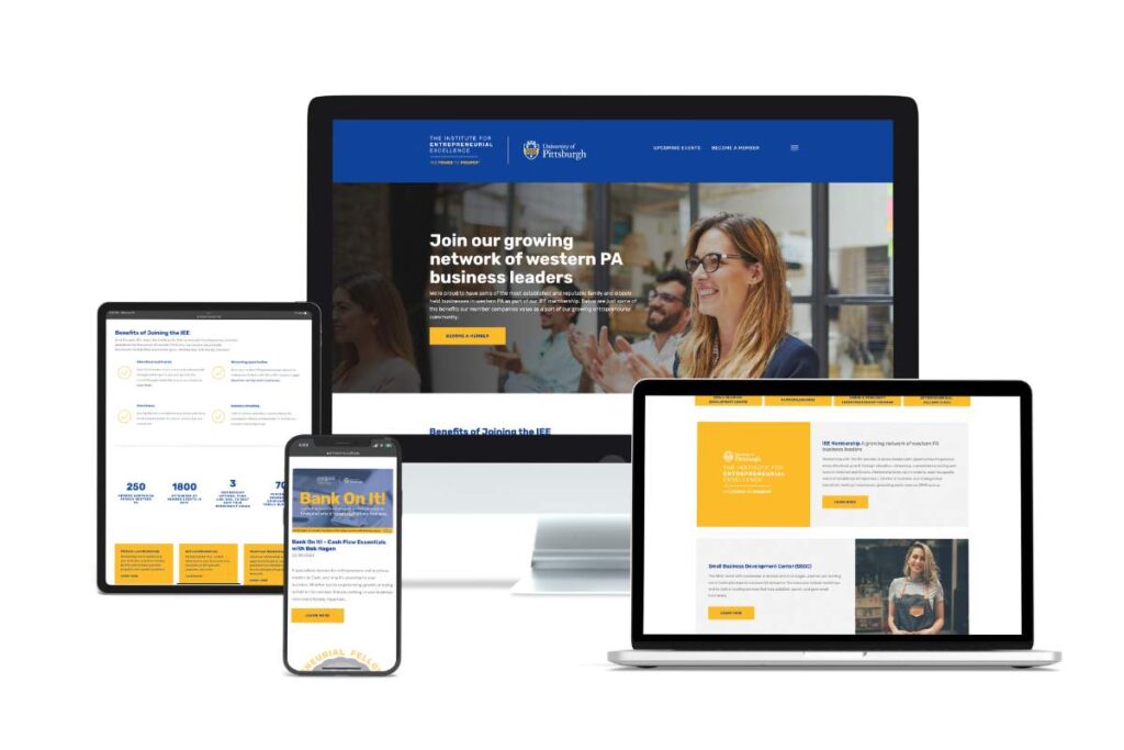 University of Pittsburgh website design and development
