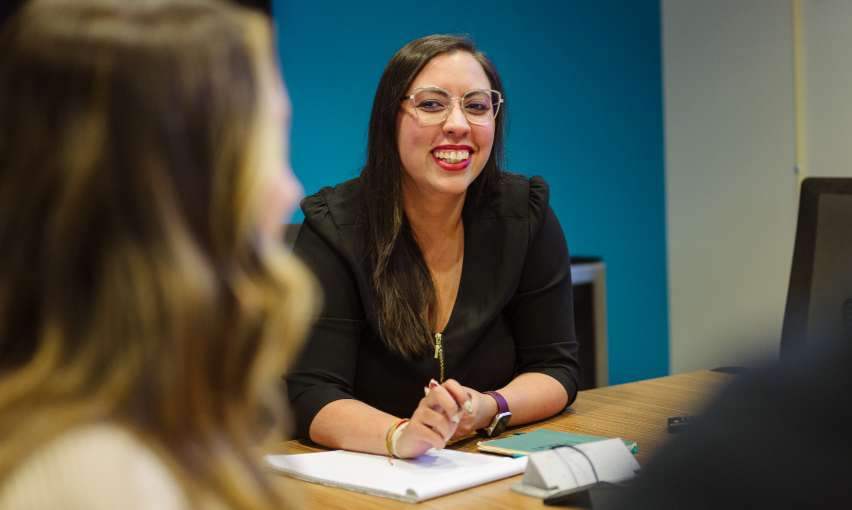 dom employee in meeting